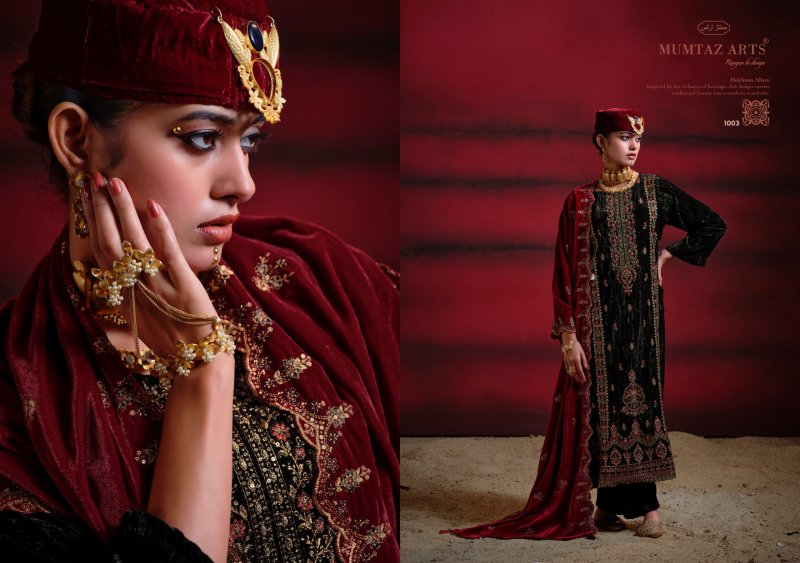 Sanwariya By Mumtaz Arts Crush Velvet Designer Salwar Suits